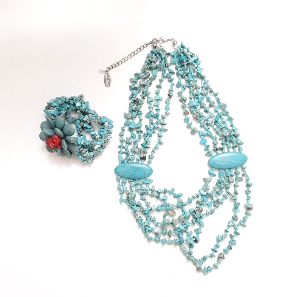 Jules B. beaded necklace + bracelet